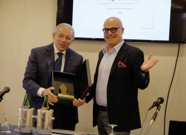 Il Presidente del tar� Giannotti con Il Presidente del Club degli Orafi Italia Gabriele Aprea